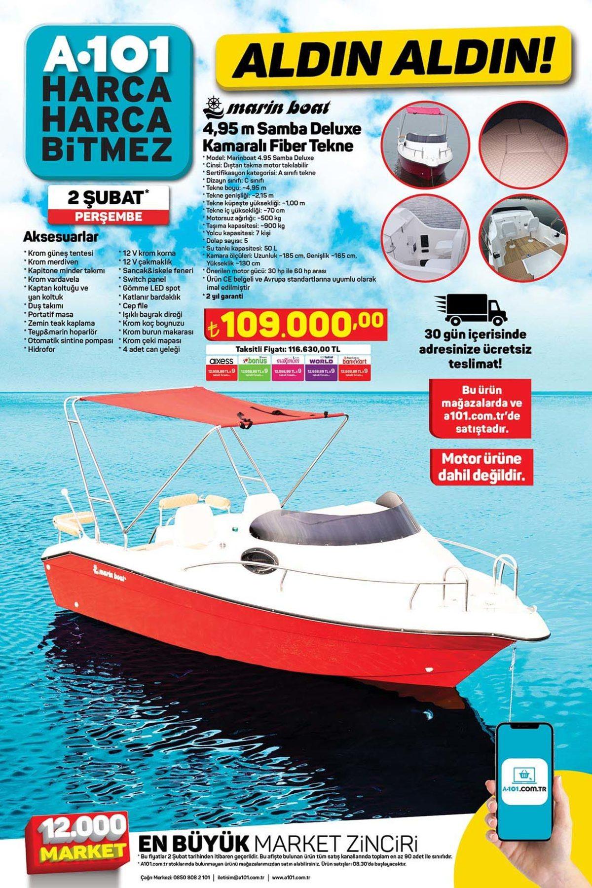 A101’e Yeniden Tekne Geliyor! Bizim de Videosunu Çektiğimiz Teknenin Fiyatı Ne Kadar Değişti?