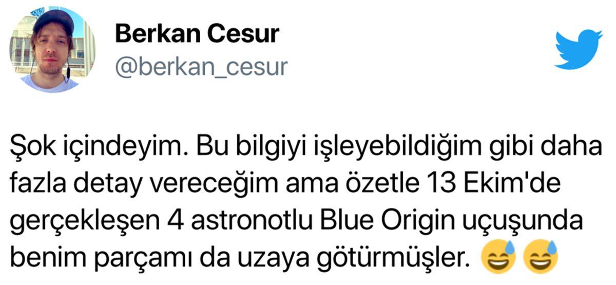 2 Hafta Önce Uzaya Giden Bir Astronot, Yanında Türk Sanatçıya Ait Bu Şarkıyı da Götürdü