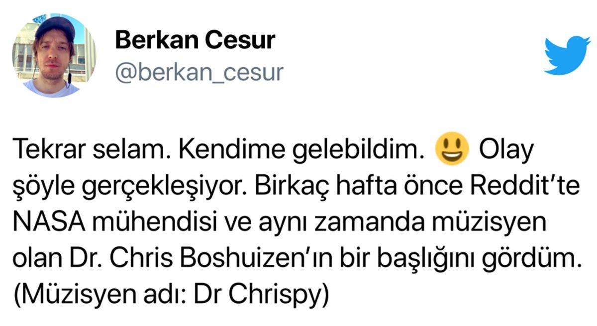 2 Hafta Önce Uzaya Giden Bir Astronot, Yanında Türk Sanatçıya Ait Bu Şarkıyı da Götürdü