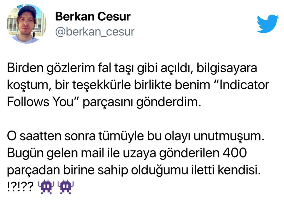 2 Hafta Önce Uzaya Giden Bir Astronot, Yanında Türk Sanatçıya Ait Bu Şarkıyı da Götürdü