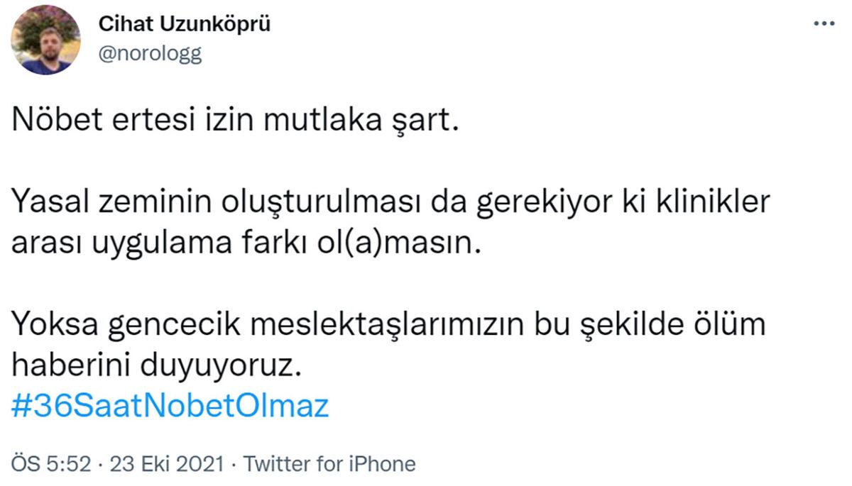 36 Saatlik Nöbetin Ardından Kazada Hayatını Kaybeden Doktorun Meslektaşları İsyan Etti: Yorgun Doktorlar Ölüyor