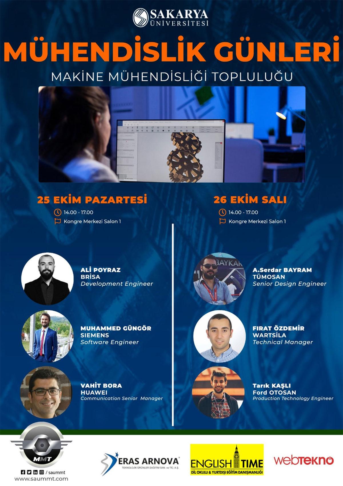 Sakarya Üniversitesi Mühendislik Günleri 25-26 Ekim’de Düzenlenecek