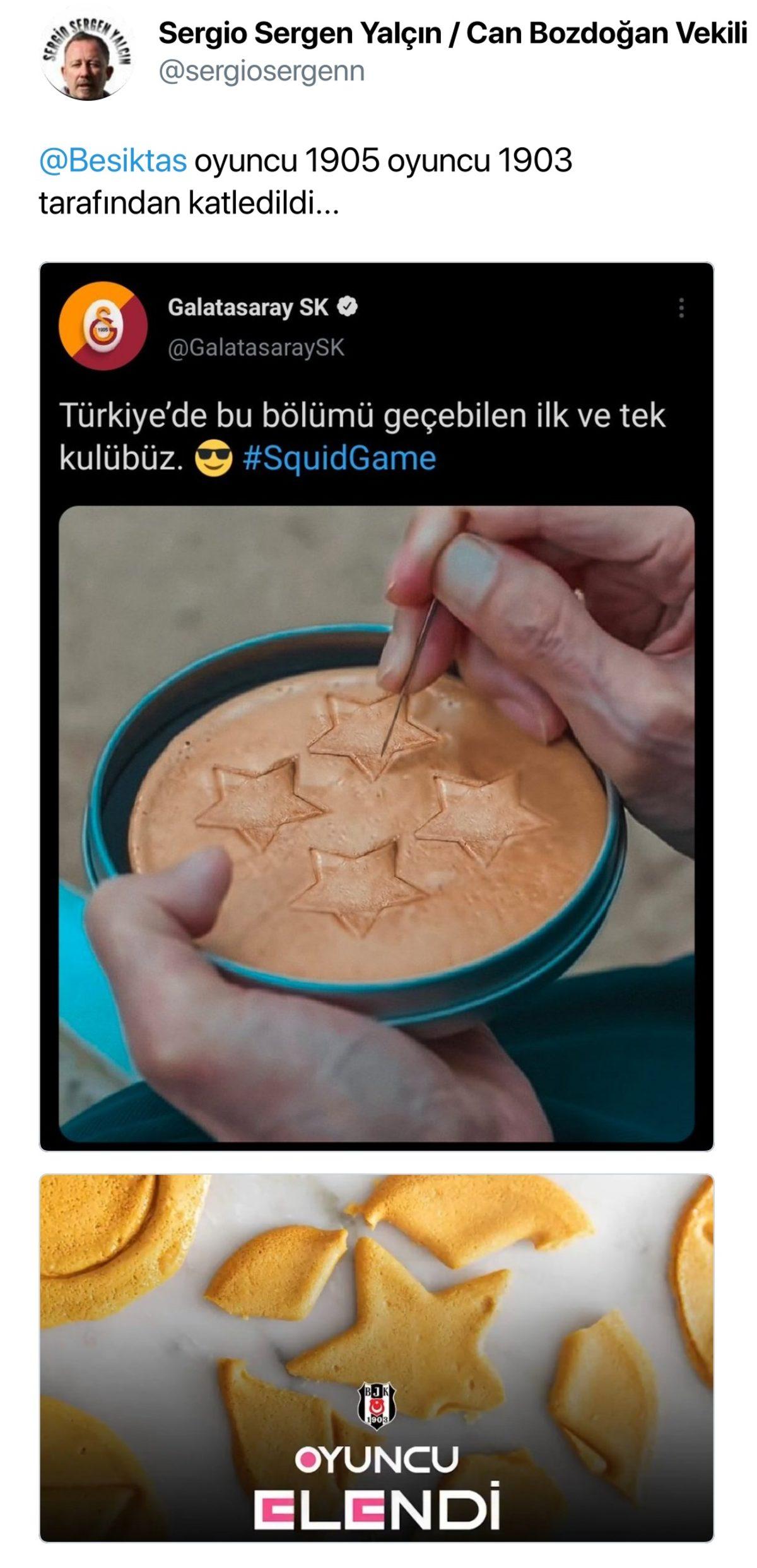 Beşiktaş’tan Galatasaray’a ’Squid Game’ Temalı Gönderme [Video]