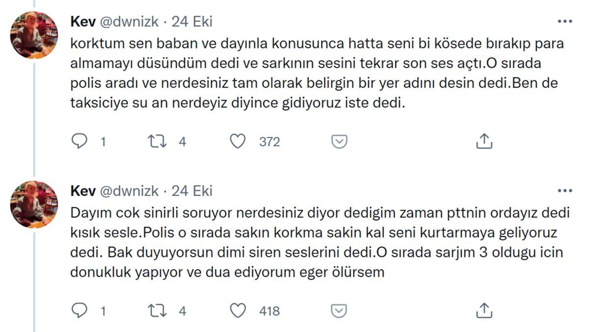 Taksici Tarafından Kaçırılan Kadının ’KADES’ Uygulaması Sayesinde Kurtulduğu Korkunç Olay