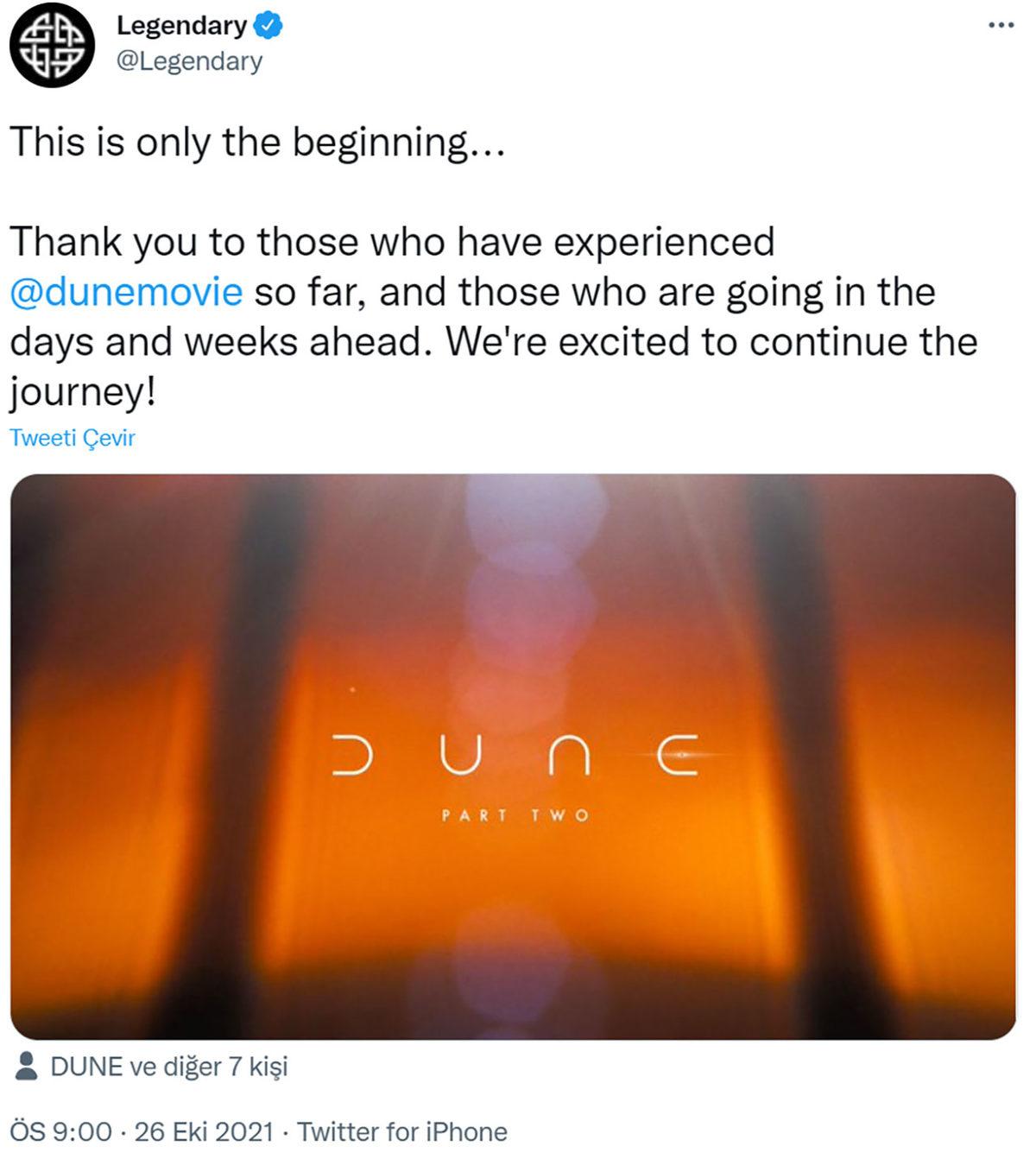 Beklenen Oldu: Yılın Bilim Kurgu Filmi Olmaya Aday Olan Dune’un İkinci Filmi Resmen Duyuruldu: İşte Vizyon Tarihi