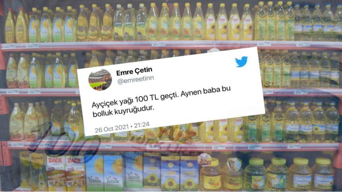 4,5 Litre Yağın Fiyatı 100 TL Oldu: Market Ürünlerine Gelen Zamlar Sosyal Medyanın Gündeminde