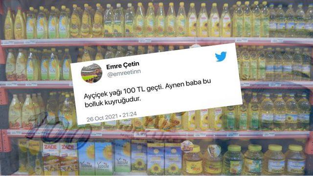 4,5 Litre Yağın Fiyatı 100 TL Oldu: Market Ürünlerine Gelen Zamlar Sosyal Medyanın Gündeminde