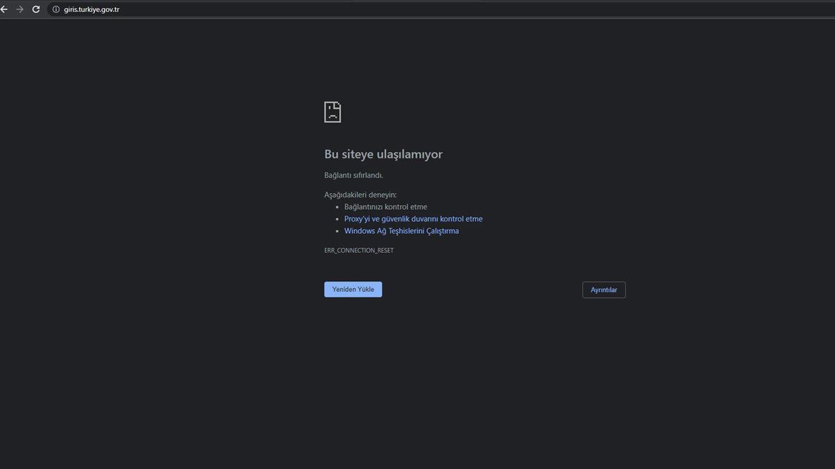 SON DAKİKA: e-Devlet Çöktü (Güncelleme)