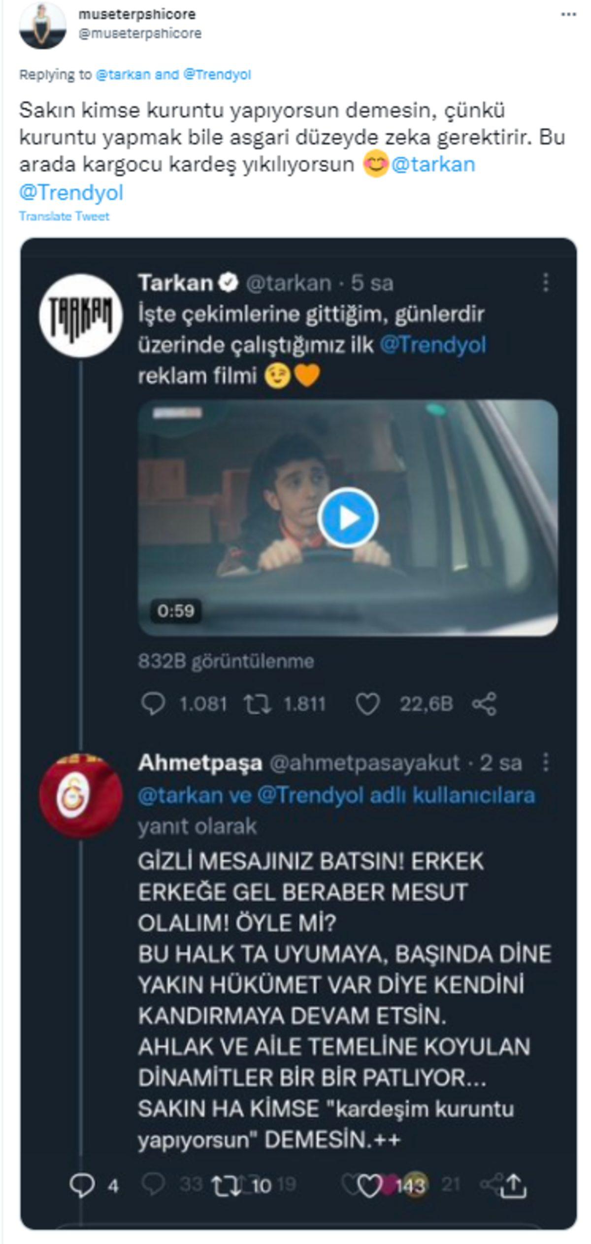 Trendyol’un Tarkan ile Çektiği İlk Reklam Filmi Yayınlandı [Video]