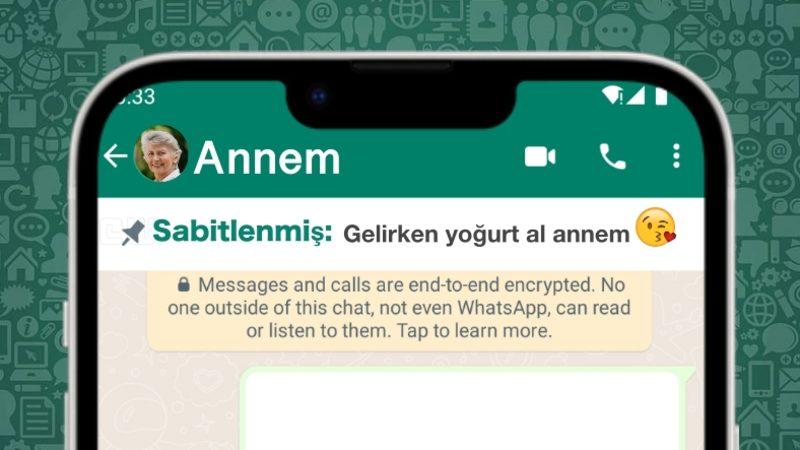 WhatsApp’ın Sabitlenmiş Mesaj Özelliğinden İlk Ekran Görüntüsü Geldi ("Ben Söylemiştim" Kavgaları Bitecek)