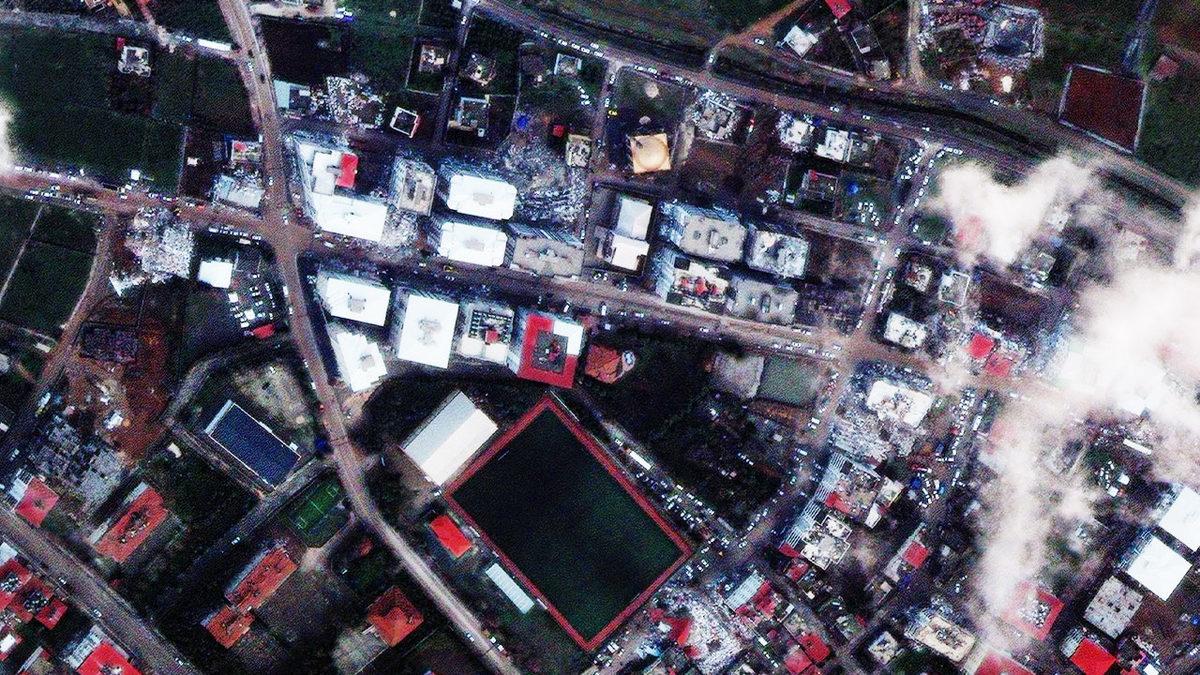 Deprem Bölgesinden Uydu Görüntüleri Paylaşıldı: Yıkımın Boyutunu Gözler Önüne Seriyor!