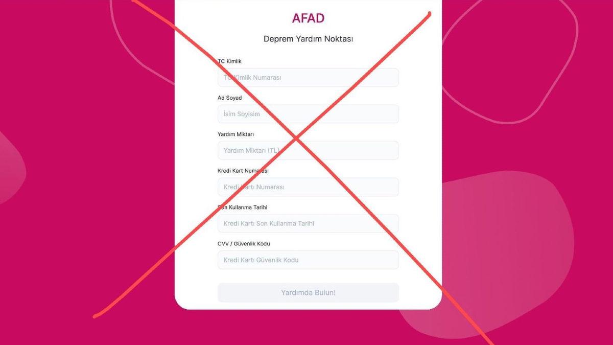 Sosyal Medyada Dolaşan Sahte Deprem Bağışı ve Kampanyalarına Dikkat!