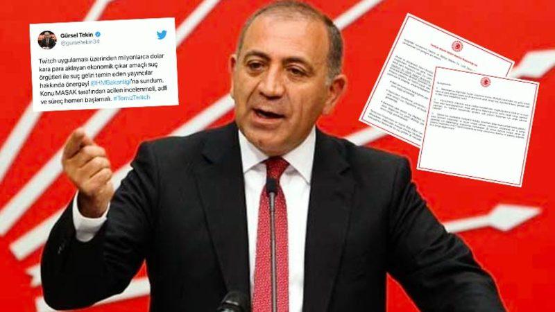 Milletvekili Gürsel Tekin, Twitch Olayları Hakkında Bakanlığa Sunduğu Önergeyi Twitter’dan Paylaştı