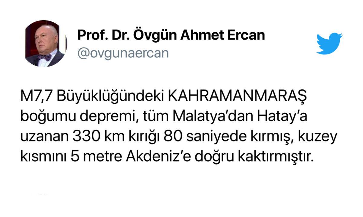 Prof. Dr. Ahmet Ercan’dan Deprem Bölgesi Hakkında Kan Donduran Açıklama: 184 Bin Kişi Göçük Altında...
