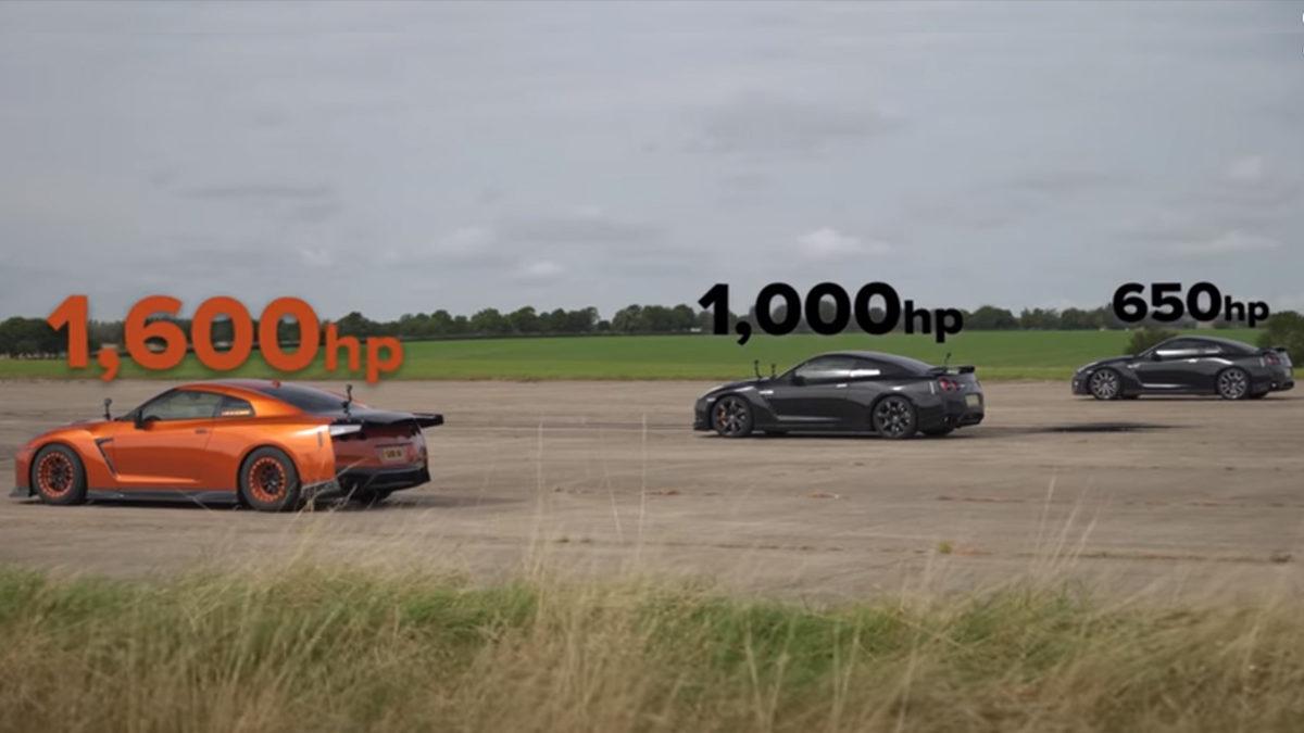 Güçlü, Daha Güçlü ve En Güçlü: 3 Farklı Nissan GT-R Drag Pistinde Karşı Karşıya (Video)