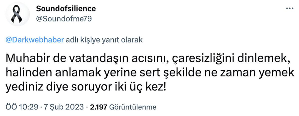 Röportajlarda Depremzedelerin ’Susturulması’ Tepki Çekti