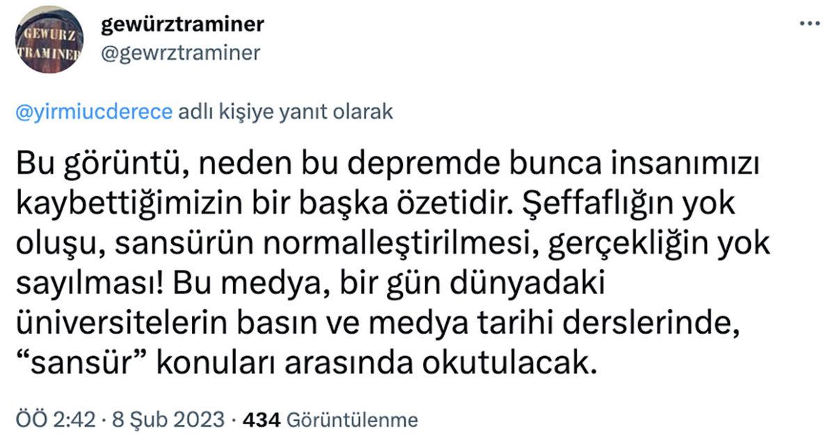 Röportajlarda Depremzedelerin ’Susturulması’ Tepki Çekti