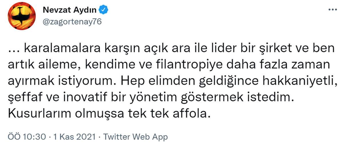 Yemeksepeti’nin Kurucusu ve 21 Yıllık CEO’su Nevzat Aydın Görevi Bıraktığını Açıkladı: Yeni CEO Belli Oldu