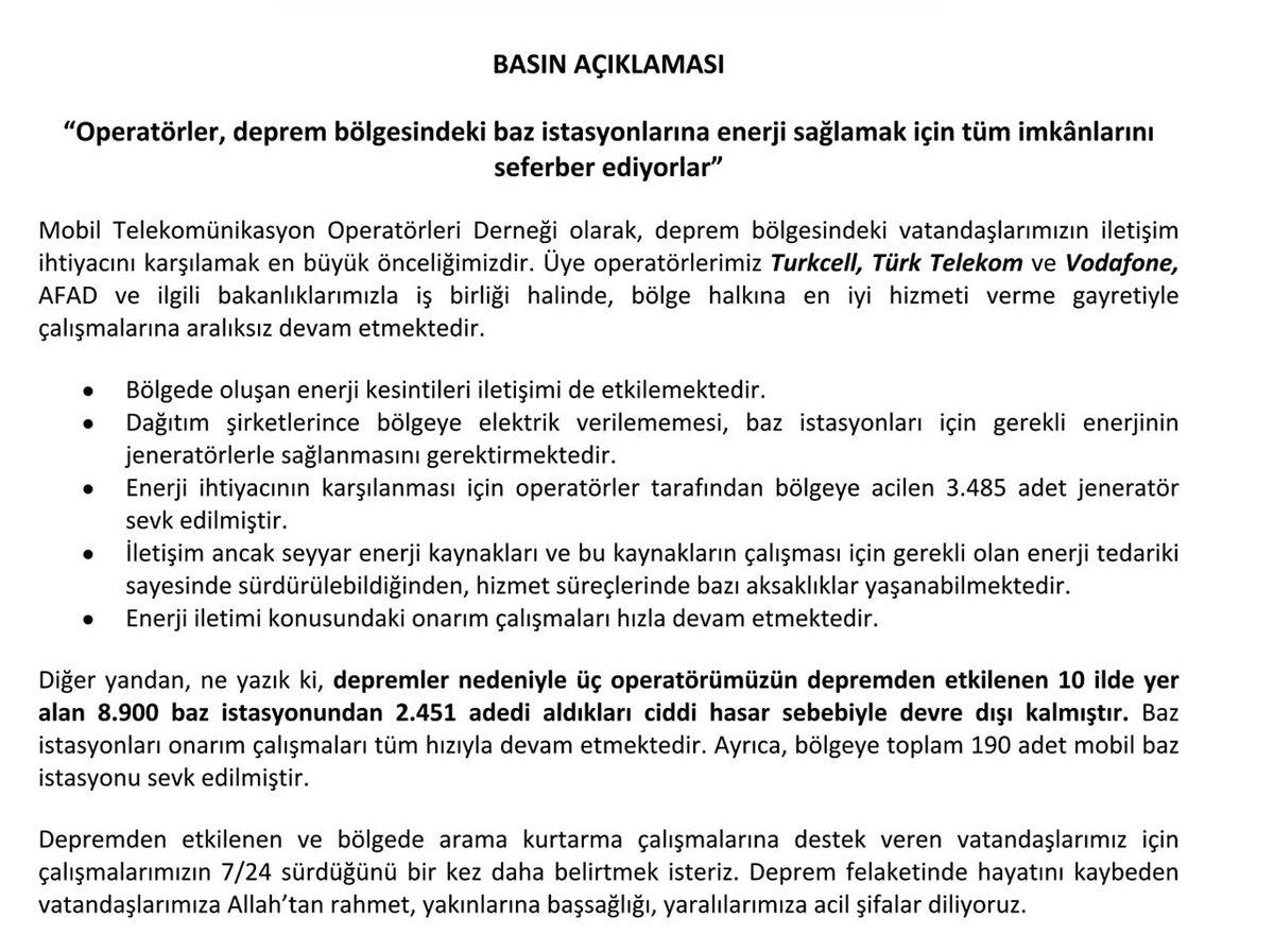 GSM Operatörleri, Tarihimizin En Büyük Felaketinde Sınıfta Kaldı