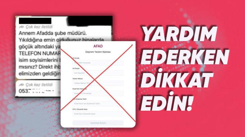 Yardım Kampanyalarını Sömürü ve Dolandırıcılığa Malzeme Eden Sahte Hesaplar, Siteler ve Fırsatçılar