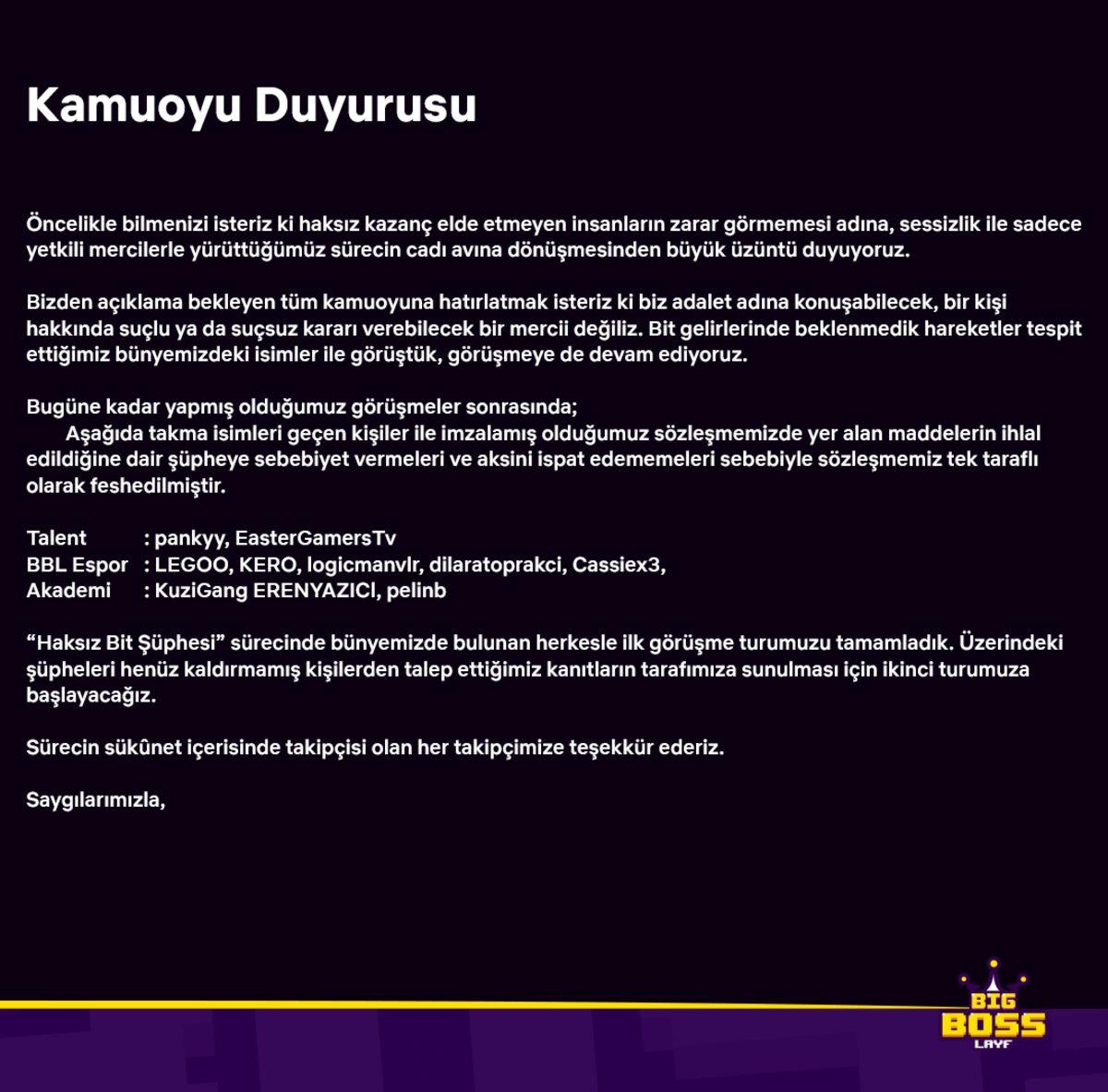 Twitch Skandalına Adı Karıştığı İçin BBL’den Atılan Esporcu ve Yayıncılar Belli Oldu