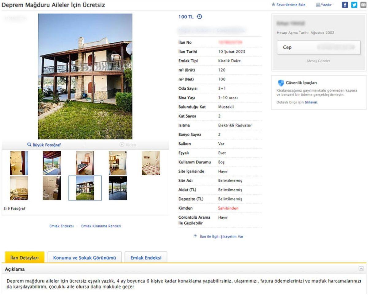 Ev Sahipleri, İlan Sitelerinde Depremzedeler İçin ‘Ücretsiz Ev’ İlanları Paylaşmaya Başladı