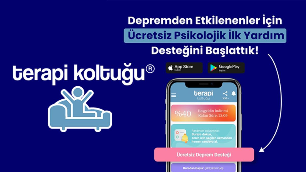 Terapi Koltuğu, Başta Depremzedelere Olmak Üzere Ücretsiz Psikolojik Destek Yardımı Başlattı