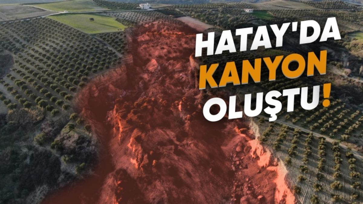 Deprem Sonrası Hatay’da Oluşan Kanyon Benzeri Devasa Yarık Drone ile Görüntülendi [Video]