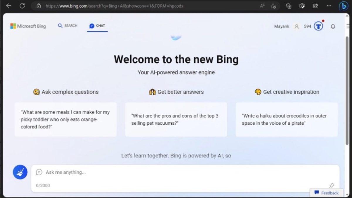 Microsoft, ChatGPT Destekli Yeni Arama Motoru Bing’i Bazı Kullanıcıların Erişimine Açtı