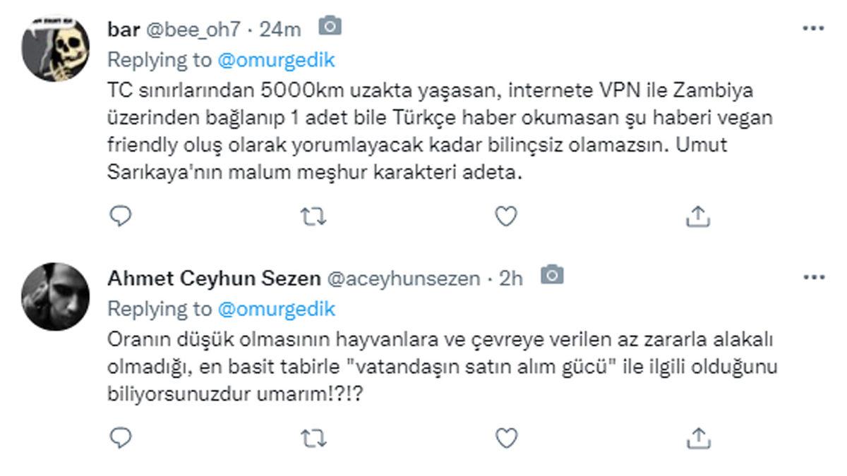 ’Veganlık Seçim, Bu Açlık’: Ömür Gedik’in Türkiye’de Et Tüketiminin Azalmasını Övmesi, Sosyal Medyada Tepki Çekti