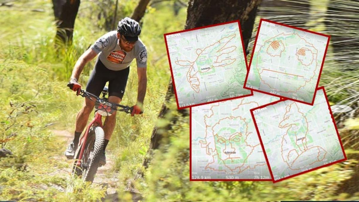 Bir Bisikletçi, GPS Yollarını Kullanarak Birbirinden Eğlenceli Çizimler Yaptı