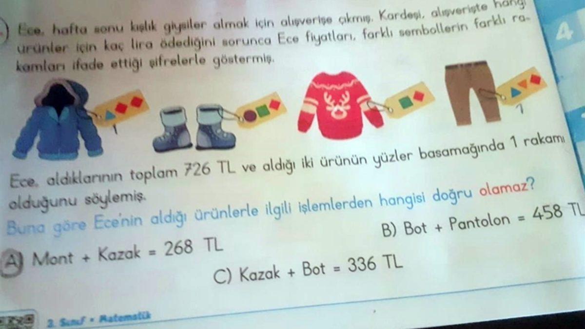Çözebilir misin? Abartı Derecede Zor Olduğu Söylenerek Viral Olan İlkokul 3. Sınıf Matematik Sorusu