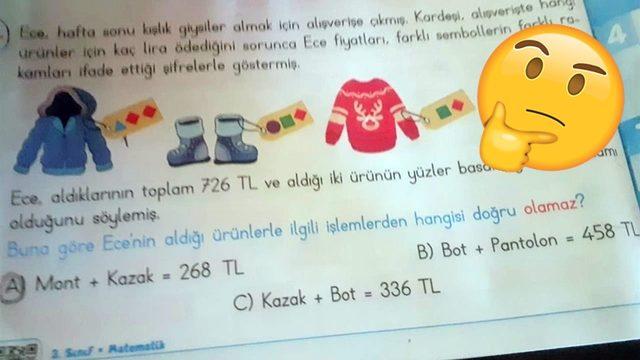 Çözebilir misin? Abartı Derecede Zor Olduğu Söylenerek Viral Olan İlkokul 3. Sınıf Matematik Sorusu