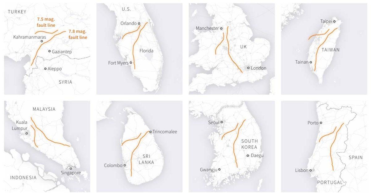 Kahramanmaraş Depremlerinde Oluşan Devasa Yarıklar Dünyanın Farklı Ülkelerinde Nasıl Görünürdü?