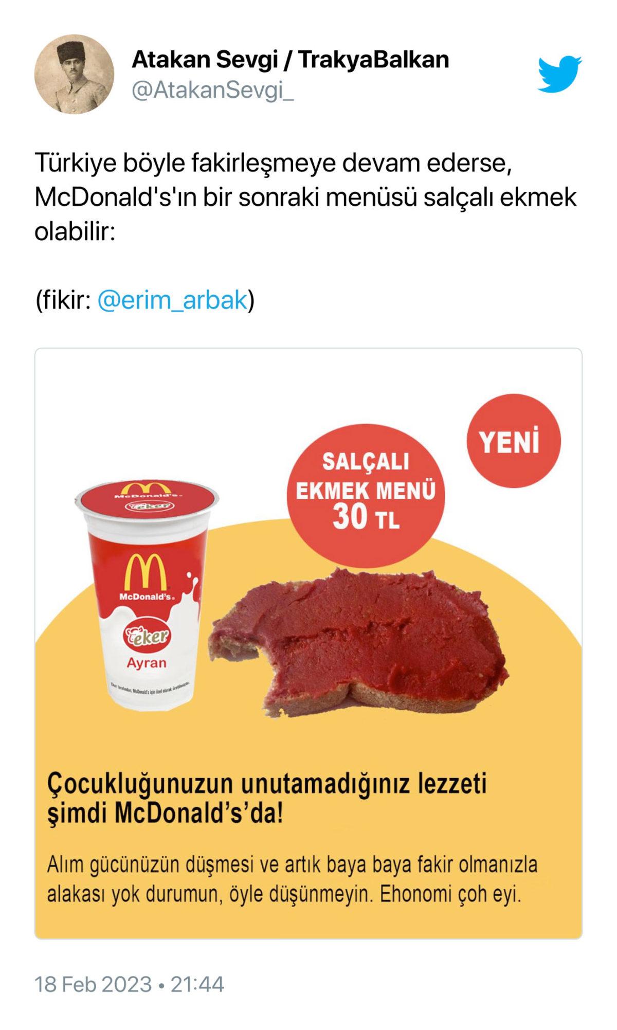 McDonald’s’ın 80 TL’ye ‘Patates Dürüm Menü’ Satmaya Başlamasını Konuşmamız Gerek: İşte Sosyal Medyadan Gelen Tepkiler...