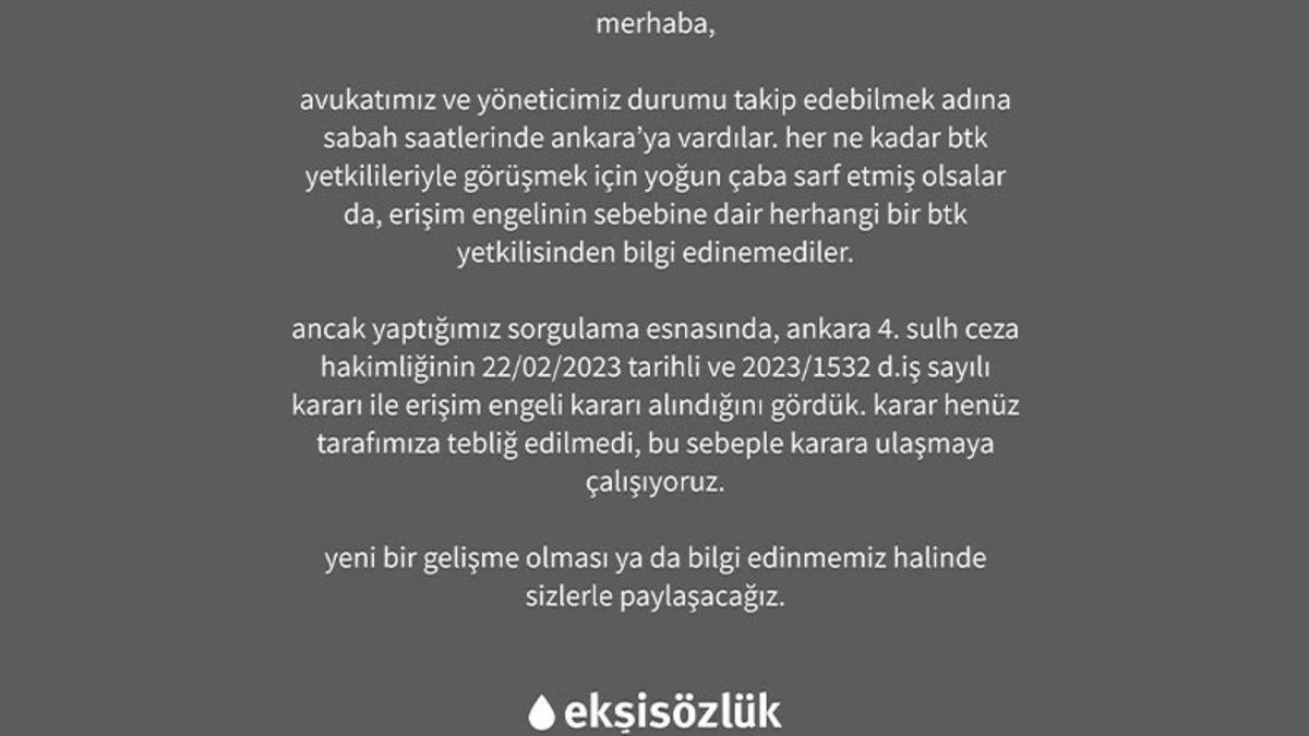 Kapatılan Ekşi Sözlük’ün Yerine Açılan ’eksisozluk42’ye de Erişim Engeli Getirildi: Alternatif Alan Adı Paylaşıldı!