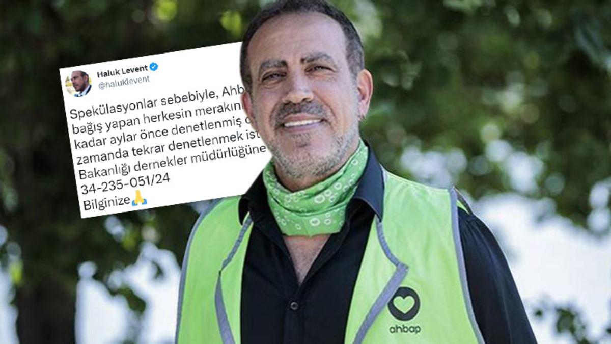 Ahbap’ın Denetlenmesi İçin Başvuruda Bulunuldu: Haluk Levent Açıklama Yaptı