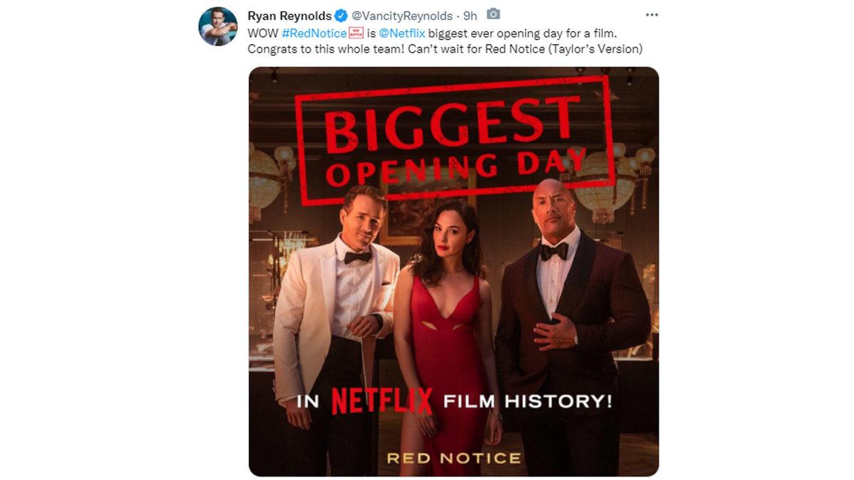 Şampiyonlar Ligi Gibi Kadrosuyla Netflix’e Ayak Basan Red Notice, Platformun En İyi Çıkış Yapan Filmi Oldu