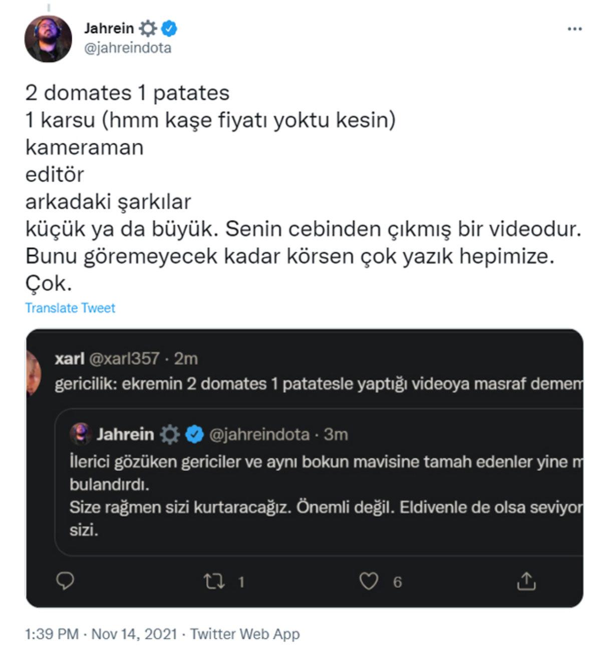 Ekrem İmamoğlu’nun Karsu’yla Çektiği Yemek Videosuna Tepki Gösteren Jahrein, İftirayla Suçlandı: İşte Gelen Tepkiler