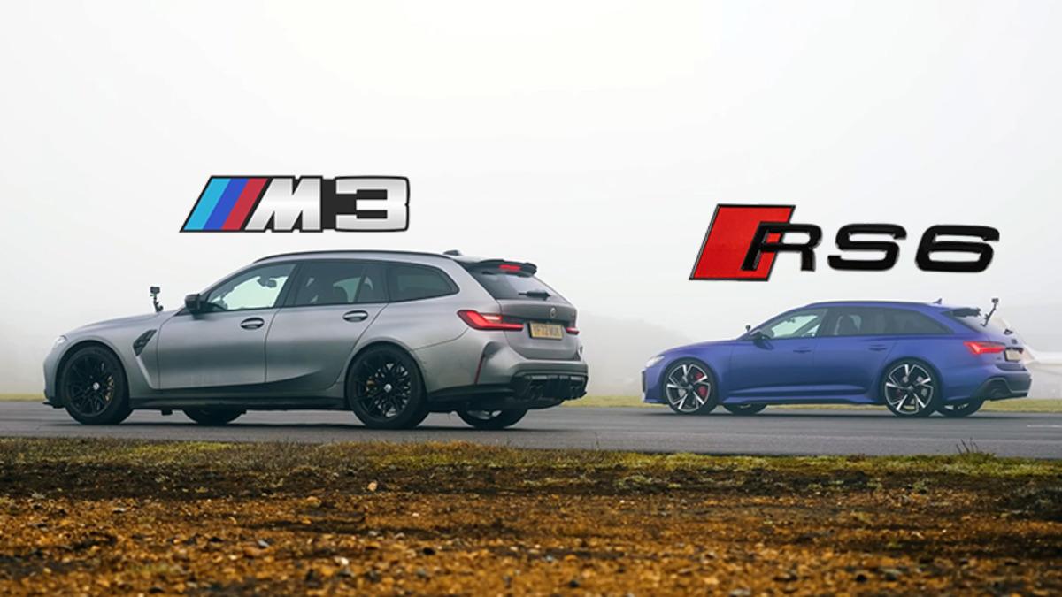Süper Lüks Station Wagon’lar BMW M3 Touring ve Audi RS6 Drag Yarışında Karşı Karşıya