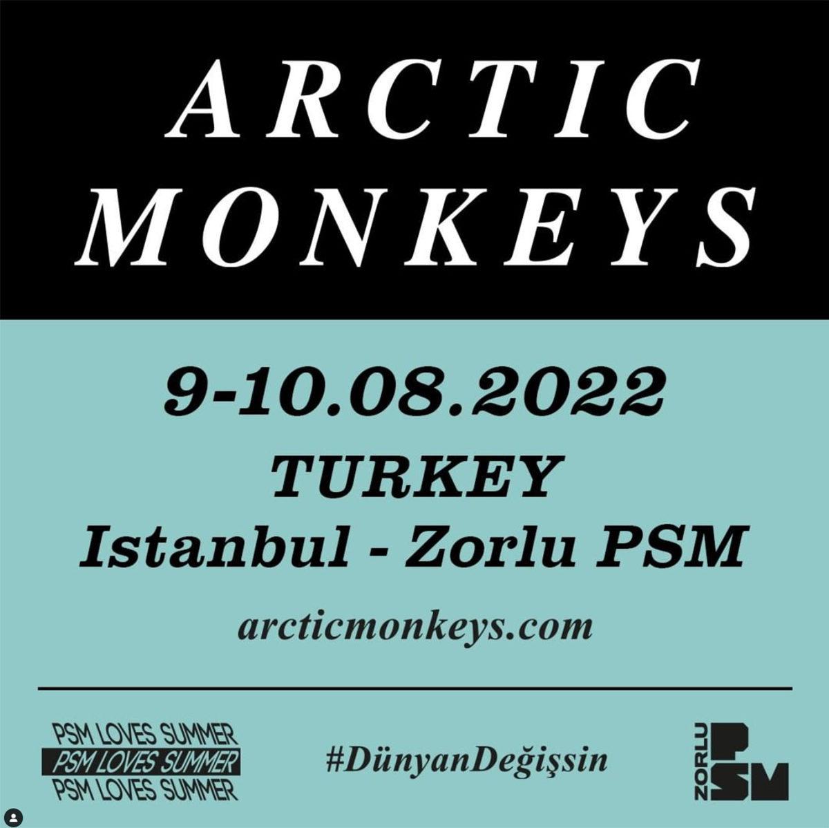 Dünyaca Ünlü Rock Grubu Arctic Monkeys Türkiye’ye Geliyor: İşte Konser Yeri ve Tarihi