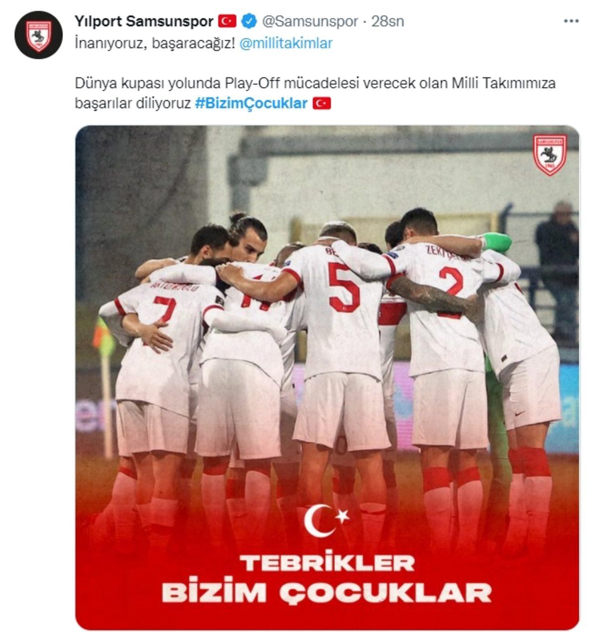 Milli Takım, 2022 Dünya Kupası Play-Off’larına Kaldı: Sosyal Medya Kırmızı Beyaza Büründü
