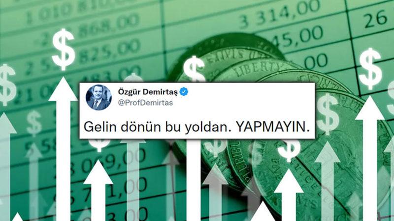 Prof. Özgür Demirtaş’tan "Faiz İndirimi" Çağrısı: İnsanın Uykusu Gelmiyor