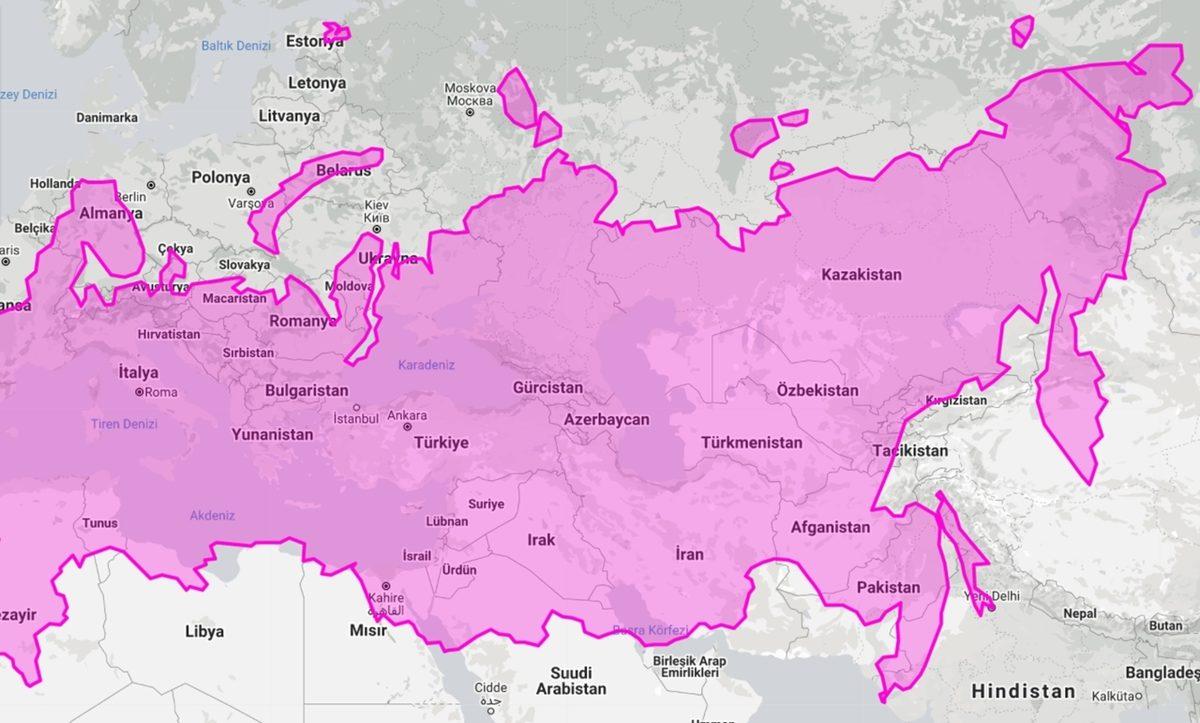 Türkiye’nin Büyüklüğünü Diğer Ülkelerle Kıyasladık: Ortaya Şaşırtıcı Sonuçlar Çıktı (Yüz Ölçümü Olarak)