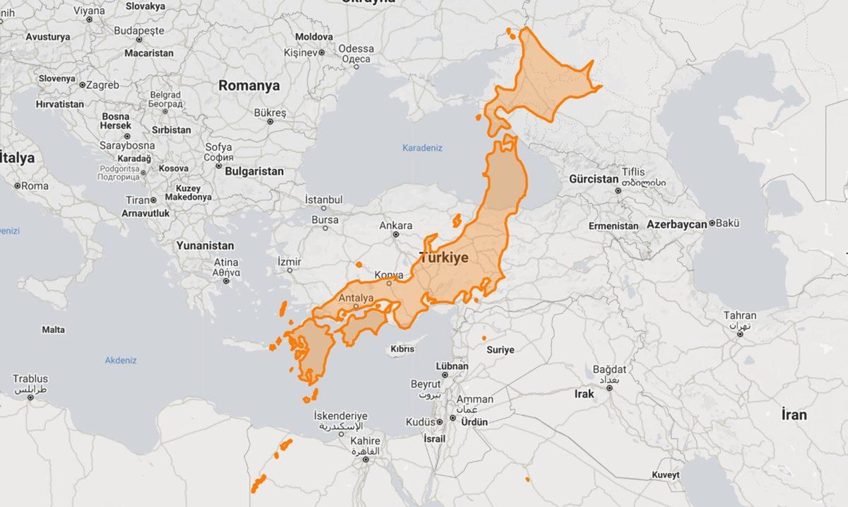 Türkiye’nin Büyüklüğünü Diğer Ülkelerle Kıyasladık: Ortaya Şaşırtıcı Sonuçlar Çıktı (Yüz Ölçümü Olarak)