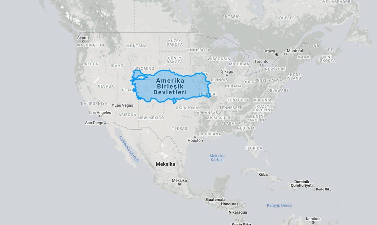 Türkiye’nin Büyüklüğünü Diğer Ülkelerle Kıyasladık: Ortaya Şaşırtıcı Sonuçlar Çıktı (Yüz Ölçümü Olarak)