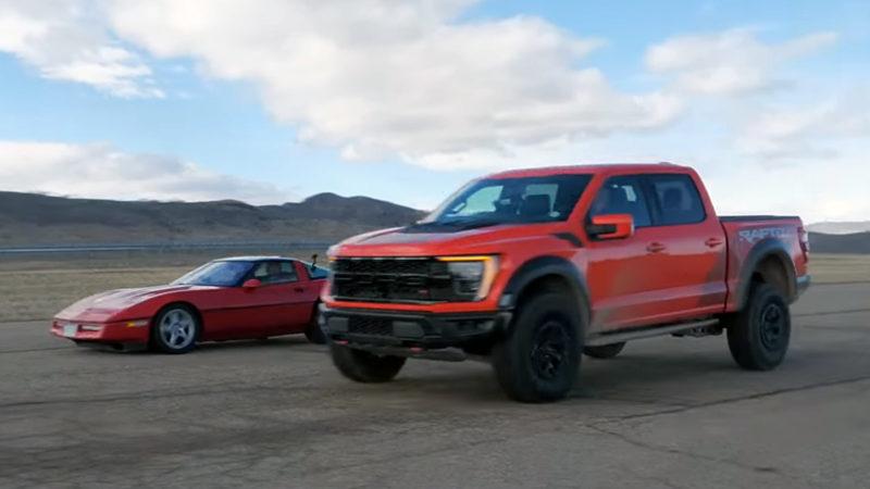 Chevrolet Corvette C4 ve Ford F150 Raptor Drag Yarışında: Ağır ve Güçlü mü Yoksa Küçük ve Atik mi?