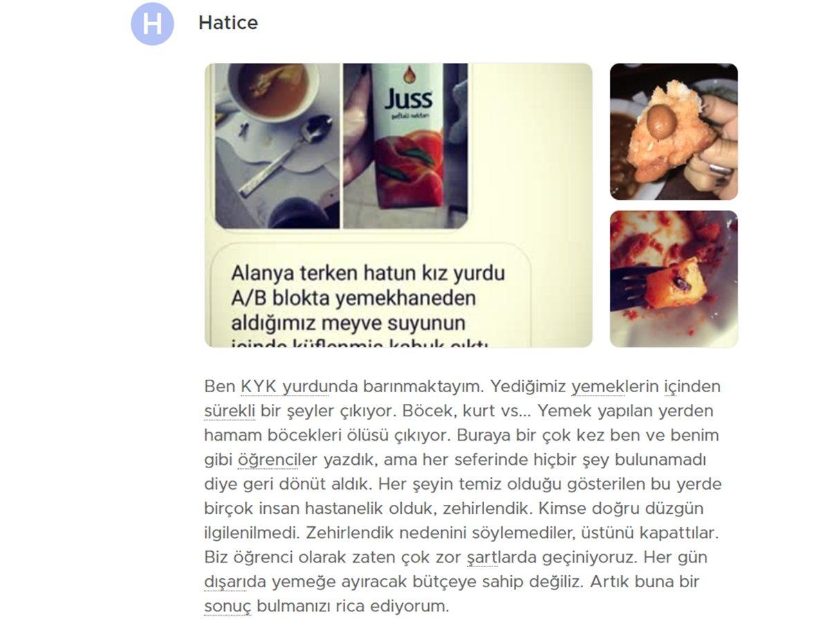 Öğrenciler Sosyal Medyada Paylaşıyor: KYK Yurtlarındaki Yemeklerden Çıktığı Söylenen İğrenç Şeylere İnanamayacaksınız