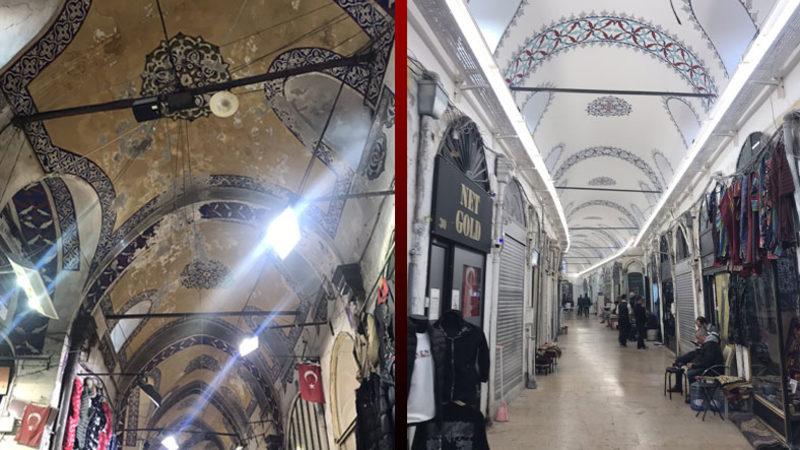 Türkiye’deki Restorasyon Facialarında Bugün: Tarihi Kapalıçarşı’daki 560 Yıllık Orijinal Çizimlerin Kazınması Tepki Çekti