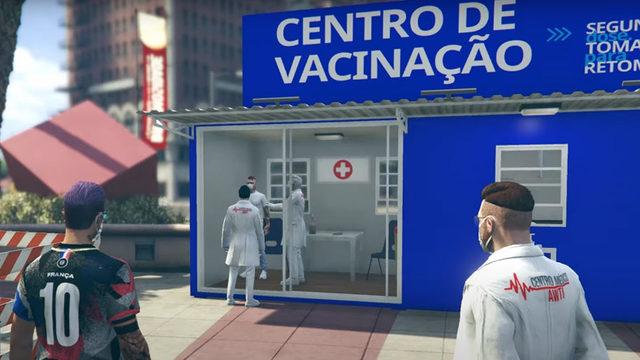 Aşısını Olan Çıksın, Kasıyor: GTA 5’e Aşı Merkezleri Eklendi, Sanal COVID-19 Aşısı İçin Kuyruklar Oluştu [Video]